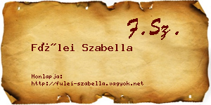 Fülei Szabella névjegykártya
